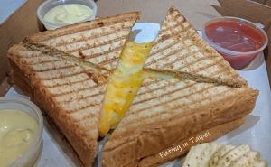 taipei restaurant the three idiots set cheese toastie 1